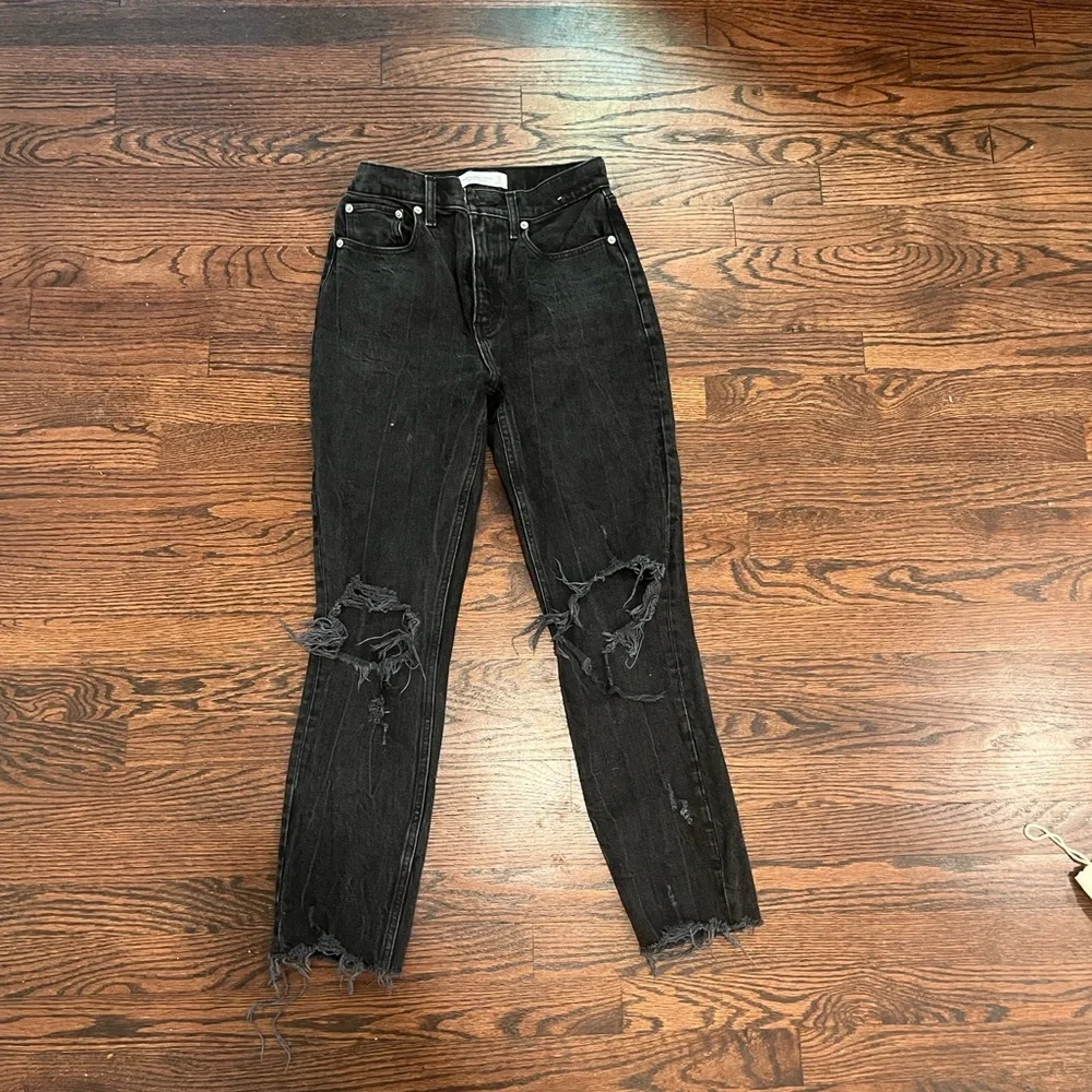 Abercrombie & Fitch Dark Wash High Rise Jeans - Picture 3 of 4